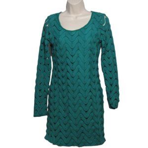 Free People Green Dress Cutout Dress Women's Size XS Extra Small